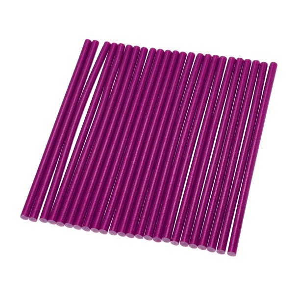 24uds 7x200mm EVA Costoso Sin Pintura Abolladura Caliente Derretir Pegamento Barras Rosa Rojo