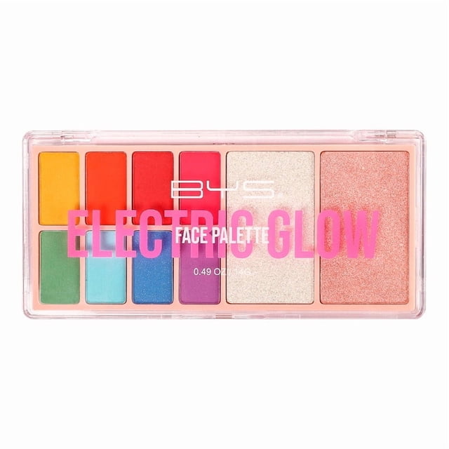 Paleta de Ojos y Rostro 10 pcs Electric Glow BYS/código BY576 /1 pieza