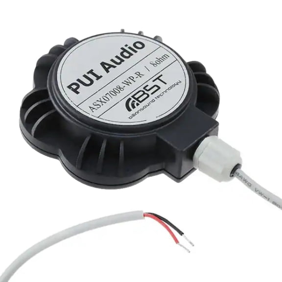 ASX07008-WP-R Exciter Speaker 5 W 1.2 kHz ~ 10.5 kHz Top Round 8 Ohms