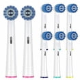 thumbnail image 2 of 8-Pack Sensitive Gum Brush Heads with Soft Bristles for Superior Yet Gentle Cleaning, 2 of 5