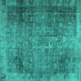 thumbnail image 1 of Ahgly Company Indoor Square Persian Turquoise Blue Traditional Area Rugs, 7' Square, 1 of 4