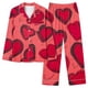 thumbnail image 1 of Puntoco Conjuntos de pijama cómodos para mujer, pijamas casuales de manga larga con estampado de moda para mujer, pantalones y remeras, 1 of 4