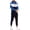 Blue Black, variant on Sweatsuits for Men Set 2 piece Athletic Jogging Suits Zip up Track Suit Men's Color Block Set with Zip-up Hoodie