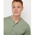 thumbnail image 4 of Hanes Long Sleeve Henley Shirt Mens Originals Ringspun Cotton Three Button S-3XL, 4 of 5