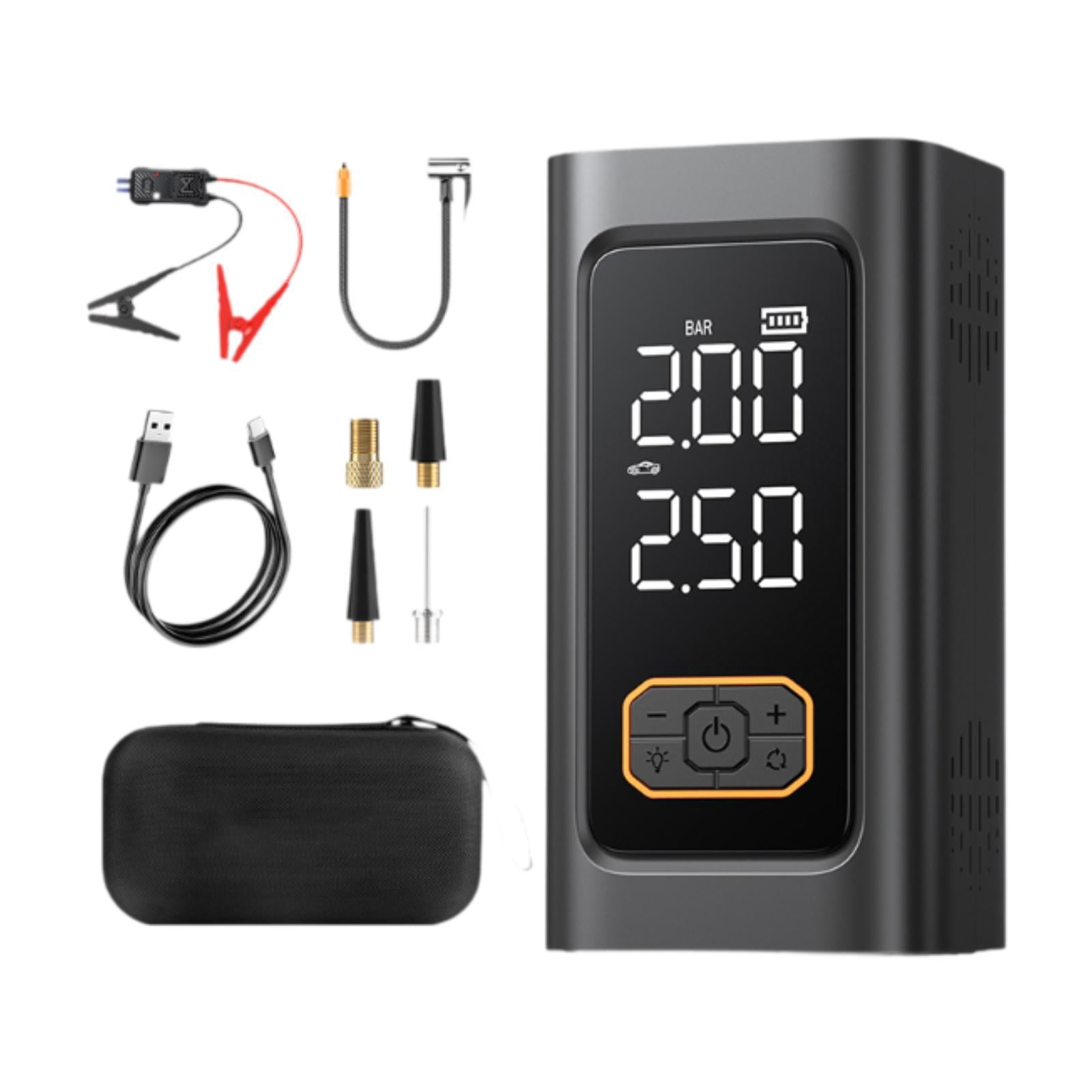 funtasica Tire Inflator Portable Air Compressor Tire Pump for Motorcycle Car Bike