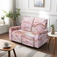 thumbnail image 7 of TSOVTHRID Pink Marble Texture Print Loveseat Couch Covers for 2 Seat Couch Recliner Loveseat Cover with Pockets Washable Stretch Sofa Cover Furniture Protector for Dogs, 7 of 7