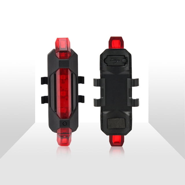 Accesorios para equipos de ciclismo Luz de bicicleta de montaña con carga USB Luz trasera de advertencia para bicicleta