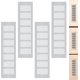 thumbnail image 1 of tangular para puertas de gabinetes, gabinetes de zapatos y rejilla de ventilación de aluminio que ayudan a que sus muebles se ventilen, rejilla de escape de aire (8 * 30 cm, 4 piezas), 1 of 2