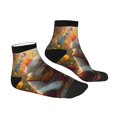 thumbnail image 6 of Salouo Sunshine Flower Meditating Cat Pattern Unisex Middle Tube Socks,Middle-Finger Knee High Socks Over The Calf Tube Stocking Crew Stockings for Women and Men Tube Socks, 6 of 8