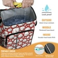 thumbnail image 2 of Travel Cooler Bag - Red Baseballs Pattern Camping Beer Cooler Backpack with Bottle Opener- Waterproof Insulated Picnic Backpacks - Cooler Bag for Beach, 2 of 6
