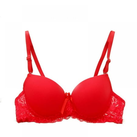 

Pretty Comy Sexy Lace Bra Push Up Support Underwear for Women A B Cup