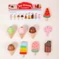 thumbnail image 5 of BUTOMKY Wooden Ice Cream Counter Playset, Pretend Play Store Simulation Toy, Play Kitchen Accessories Role Playing House Educational Gift for Toddlers Kids Ages 3+, 5 of 9