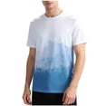 thumbnail image 3 of Wavsuf Mens Graphic Tees Men T Shirts Short Sleeve Elasticity Fashionable Loose Round Neck T Shirt White Size L, 3 of 8