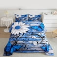 thumbnail image 2 of Castle Fairy Teens Floral Butterflies Full Size Comforter Sets 3-Piece,Retro Vintage Cabin Bedding Comforter Set,Chic Daisy Flowers Lightweight Bedding Sets,Luxury Bedroom Decor,Reversible, 2 of 8