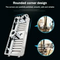 thumbnail image 3 of 2 Pieces Kitchen Bathroom Shower Shelf Rectangle Detachable Lifting Storage Tray Rack Plastic Holder, 3 of 9