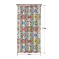 thumbnail image 5 of Pioneer Flower Floral Print Pattern Shower Curtain 36"x72", Bathroom Decorative Shower Curtain Set with 12 Hooks, Waterproof Washable, 5 of 6