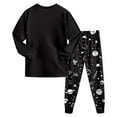 thumbnail image 5 of newwalpole Boys Cotton Outfits Long Sleeve Toddler Boys Pjs Kids Sleepwear Sets Black for Size 2-3 Years, 5 of 7