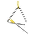 thumbnail image 3 of Musical Steel Triangle Percussion Instrument with Striker and Mallet Holder Gift for Kids to Learn and Enjoy Fun, 3 of 7