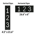 thumbnail image 2 of ShadeMart Personalized Floating House Numbers Address Street Sign Plaque in Vertical/Horizontal, Aluminum Modern Front Door Sign - Made In USA (Custom Plate & Fonts Colors/Numbers), 2 of 9