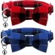 thumbnail image 1 of 2 Pack Plaid Pattern Cat Collar Breakaway With Bell And Removable Bowtie Cat Collar Adjustable Cat And Kitten Collars, 1 of 3