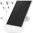 thumbnail image 1 of Cargador de panel solar de 6W/5V con dos cotor DC3.5x1.35 y USB-C, cable de carga de 9.8 pi, IP65, coatible con Ring Spotlight Cam Plus/Pro, Stick Up Cam Battery 2nd/3rd Generation, 1 of 5