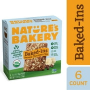 Nature's Bakery Baked-Ins Bars, Banana Chocolate Chip, 1.27 oz, 10 Snack Bars