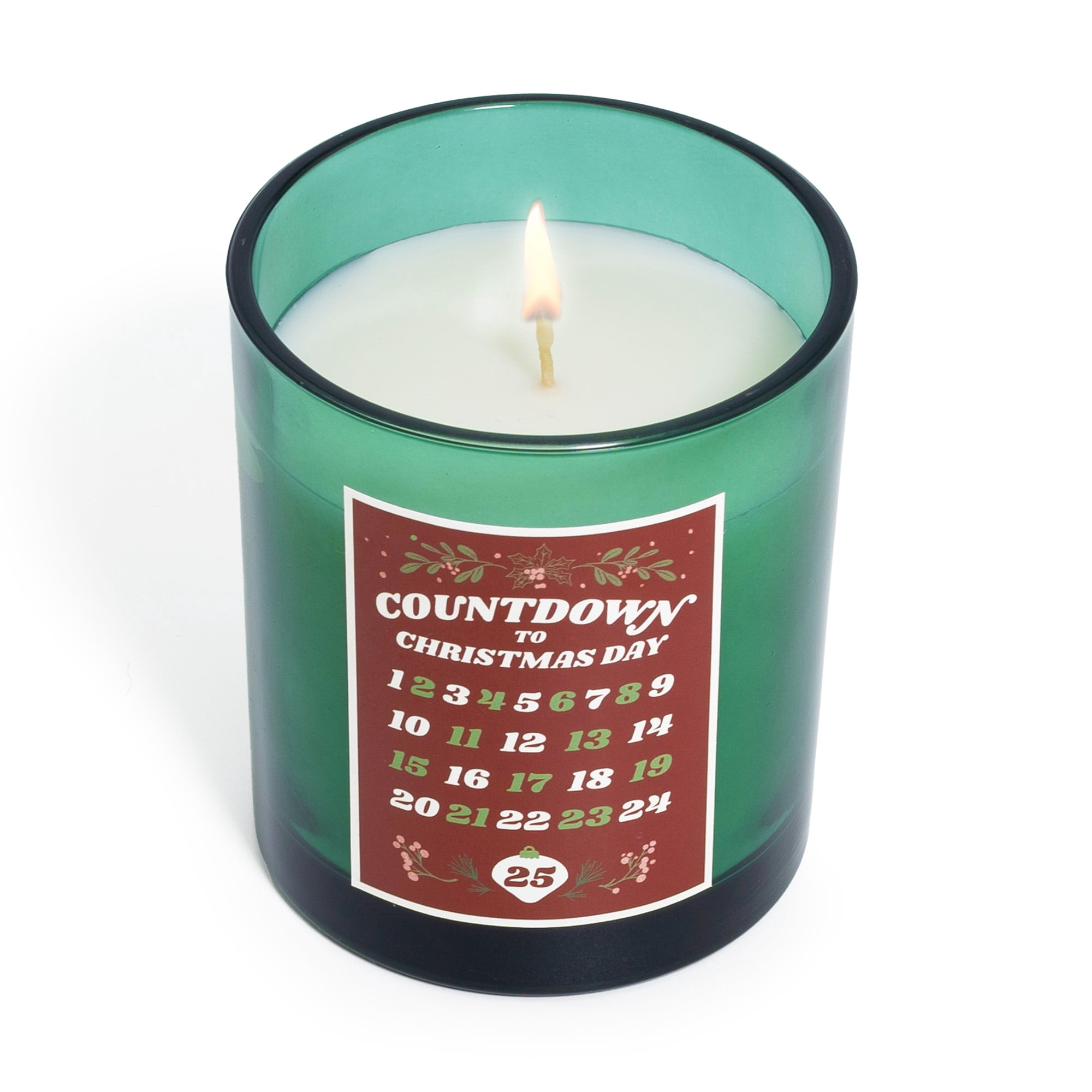 Mainstays 1-Wick Glass Jar Candle, Countdown to Christmas, Alpine Forest, 7 oz