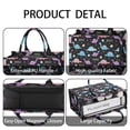 thumbnail image 4 of Large Capacity Tote Bag,Black Cartoon Dinosaurs Eggs Stars Pattern Handbag Fashion Luxury Tote Bag,15.7"x13"x 5.1" Inches,Laptop Compatible, 4 of 6