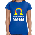 thumbnail image 2 of LGBT More Equality More Love T Shirt LGBTQ Gay Lesbian LGBT Womens Shirts, 2 of 8