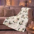 thumbnail image 6 of Whimsical Siamese Cat Pattern, Playful Pet Portrait Pattern, Warm Flannel Blanket for Living Room and Bedroom, Cat Lovers Just Because Gift, Pet Lover Home Decor, 6 of 9