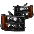 thumbnail image 1 of DNA Motoring HL-OH-GMCSIE07-BK-AM Black Amber Headlights Replacement For 07-13 Sierra, 1 of 10