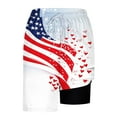 thumbnail image 6 of Swim Trunks for Men Usa 4Th Of July Patriotic Board Shorts American Flag Star Pattern Sweatpants Quick Dry Board Shorts With Zip Pockets Bathing Suits Beach Swimwear, 6 of 6
