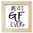 thumbnail image 1 of Best BF Ever Valentine's Day Love Square Picture Frame Wall Tabletop Display, 1 of 3
