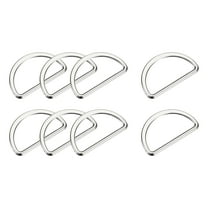 Metal D Rings Buckle, 30 Pack 30mm(1.18") 2mm Thick Welded D Rings Buckle, Silver Tone