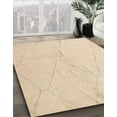 thumbnail image 3 of Ahgly Company Machine Washable Indoor Rectangle Abstract Yellow Area Rugs, 7' x 9', 3 of 7