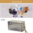 thumbnail image 3 of Bolsa de cosméticos transparente con cremallera, bolsa de artículos de tocador de gran capacidad para mujeres y niñas, 3 of 5