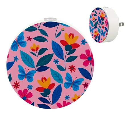 

YZUOUZY Night Light Small Lamp Bedside Lamps Set of 2 Plants Tropical Flowers.