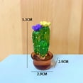 thumbnail image 3 of 4 Piezas de Adornos Interiores para AutomóViles, Figuras ArtíSticas de Cactus, DecoracióN del Hogar, Adornos de Cactus de Plantas en Miniatura para Manualidades de Escritorio B, 3 of 5