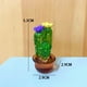 thumbnail image 3 of 4 Piezas de Adornos Interiores para AutomóViles, Figuras ArtíSticas de Cactus, DecoracióN del Hogar, Adornos de Cactus de Plantas en Miniatura para Manualidades de Escritorio B, 3 of 5