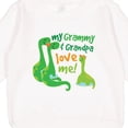 thumbnail image 3 of Inktastic My Grammy and Grandpa Love Me Grandson Dinosaur Toddler Sweatshirt, 3 of 4