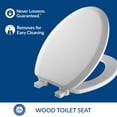 thumbnail image 2 of Asiento de inodoro Mayfair Cameron 1841EC 000 de madera esmaltada blanca, 2 of 9