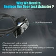 thumbnail image 3 of Actuador de bloqueo de puerta eléctrica del lado del pasajero trasero para Nissan Altima 2013-2018 No.825003TA0A Negro, 3 of 7