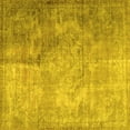 thumbnail image 1 of Ahgly Company Machine Washable Indoor Square Persian Yellow Traditional Area Rugs, 5' Square, 1 of 4