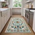 thumbnail image 2 of Lahome Decor 3'x5' Boho Bird Area Rugs,Floral Rug for Living Room Machine Washable,Soft Indoor Carpet,Non-Slip Low Pile for Bedroom Entrance Kitchen Office,Beige, 2 of 9