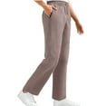 thumbnail image 1 of aidice Womens Cargo Pants Wide Leg High Waisted Drawstring Casual Workout Athletic Running Trousers with Pockets, 1 of 5