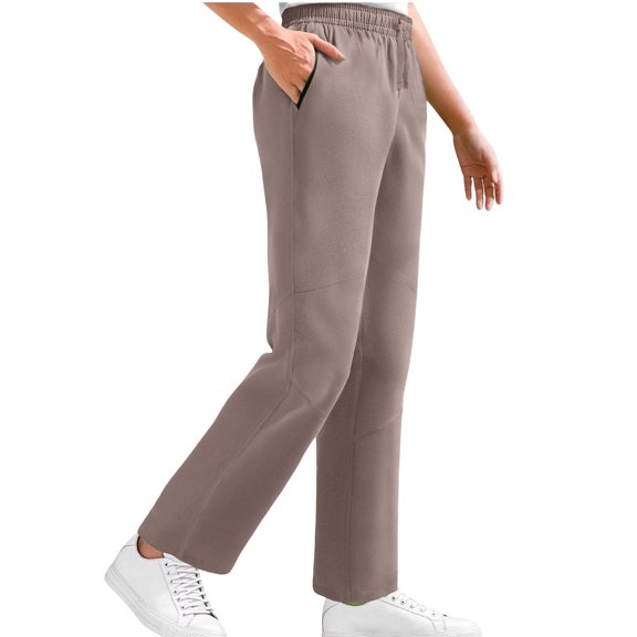 HUJlwoi Sweatpants for Women Elastic Waist Loose Straight Leg Long Pants with Pockets Casual Outdoor Athletic Running Trousers