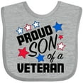 thumbnail image 3 of Inktastic Proud Son of a Veteran- Veterans Day Boys Baby Bib, 3 of 4