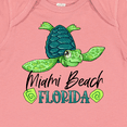 thumbnail image 4 of Inktastic Miami Beach, Florida Happy Sea Turtle Boys or Girls Baby Bodysuit, 4 of 5