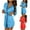 Red-03, variant on STETMN 3Pcs V-Neck Lace Satin Robe for Women 3/4 Sleeve Short Kimono Bride Sleepwear Bathrobe with Belt