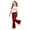 C24/Wine, variant on XIYON Cute Clothes For Girls Stylish Girls Casual Outfit Flared Pants With Short Sleeve Top Comfortable Playwear 2 Piece Summer 110